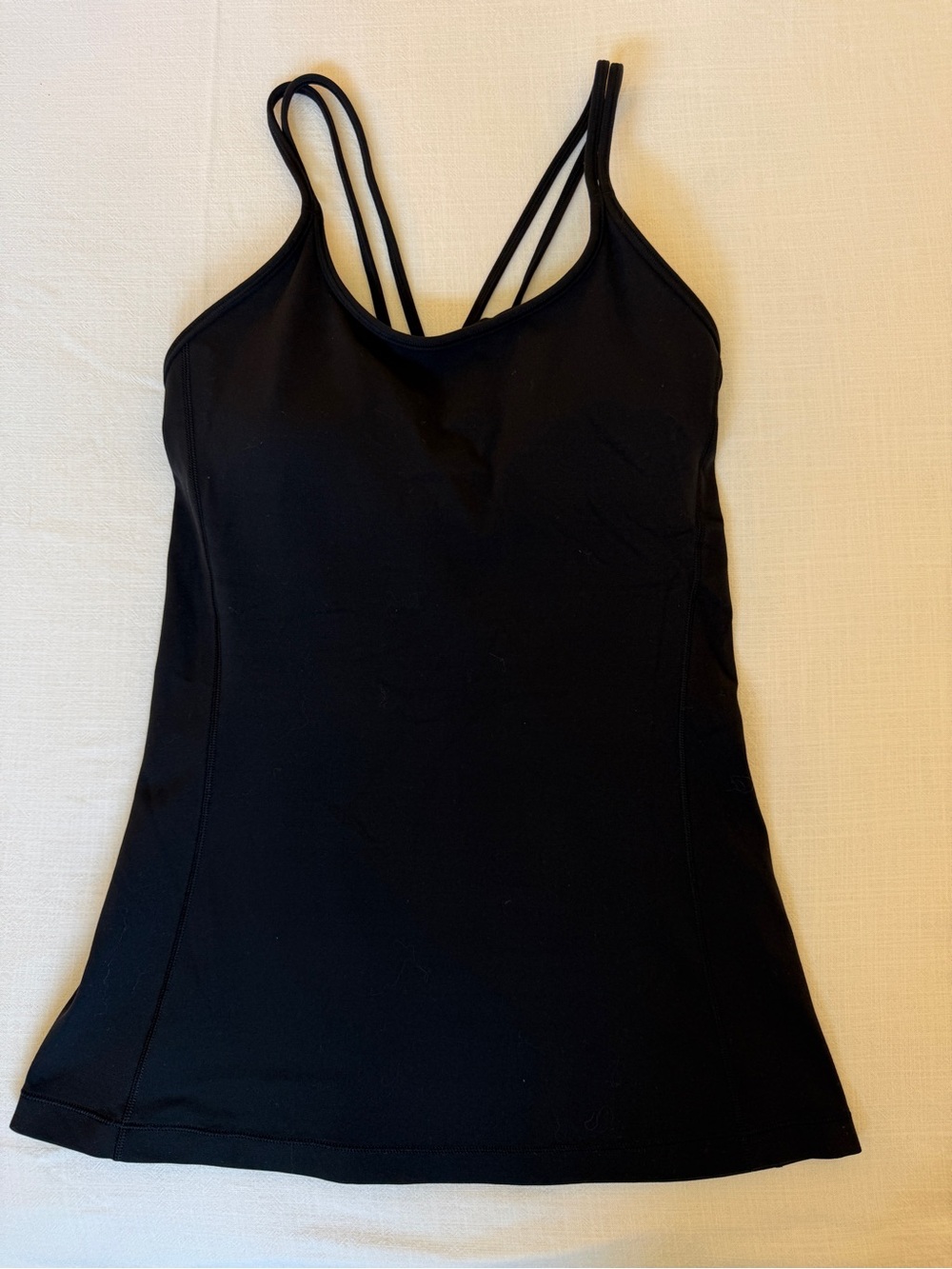 Lululemon Power Y Tank Top - Black - Size 4 - Like New
